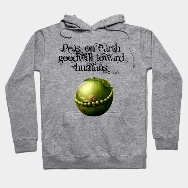 Peace on Earth No. 4: Goodwill Toward Humans Hoodie by Puff Sumo